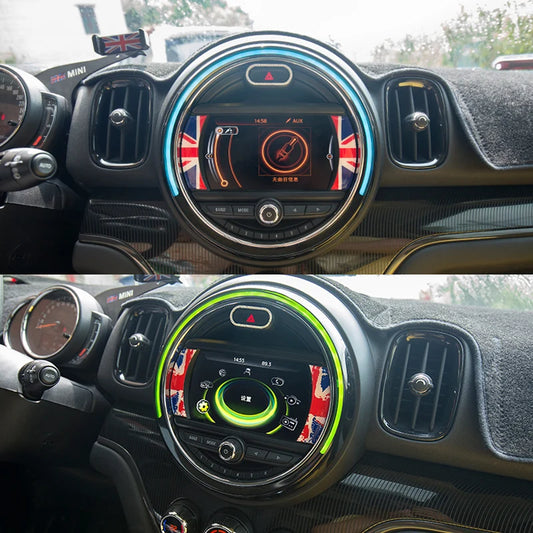 Car LCD 6.5 inches Decoration Sticker Interior Styling Accessories For MINI One Cooper Clubman F54 F55 F56 F57 F60 Countryman