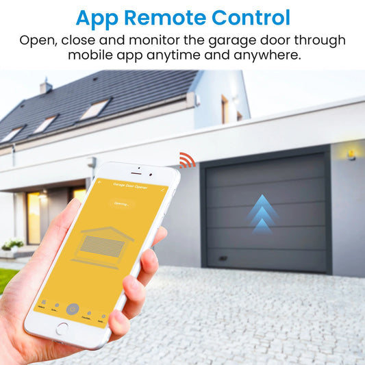 QCSMART ZigBee 3.0 Garage Door Wireless Sensor Opener Controller Tuya Smart Life App Remote Voice Control Google Assistant Alexa