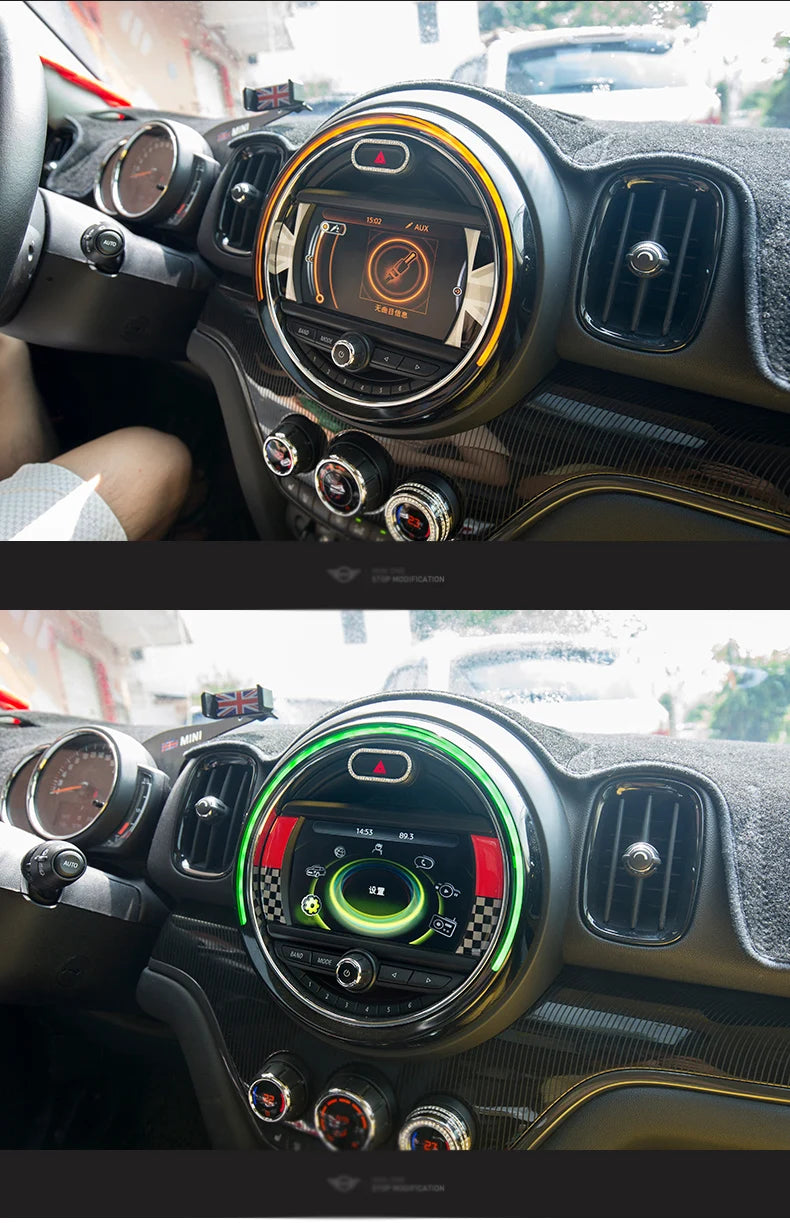 Car LCD 6.5 inches Decoration Sticker Interior Styling Accessories For MINI One Cooper Clubman F54 F55 F56 F57 F60 Countryman