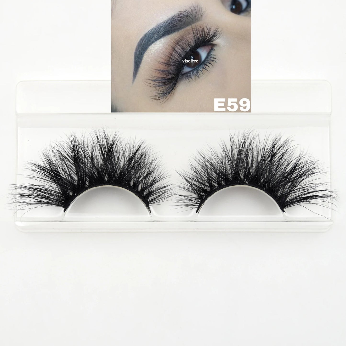 10 Pairs/Lot Visofree Half Lashes Wispy Natural Mink Half False Eyelashes Vegan Fake Eyelash Fluttery Half Lash Extension Makeup