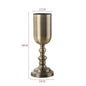 T04184 Luxury Wedding Decoration Metal Frame Trumpet Candle Tall Vase Center Piece Flower Tables Centerpieces Stand for Wedding