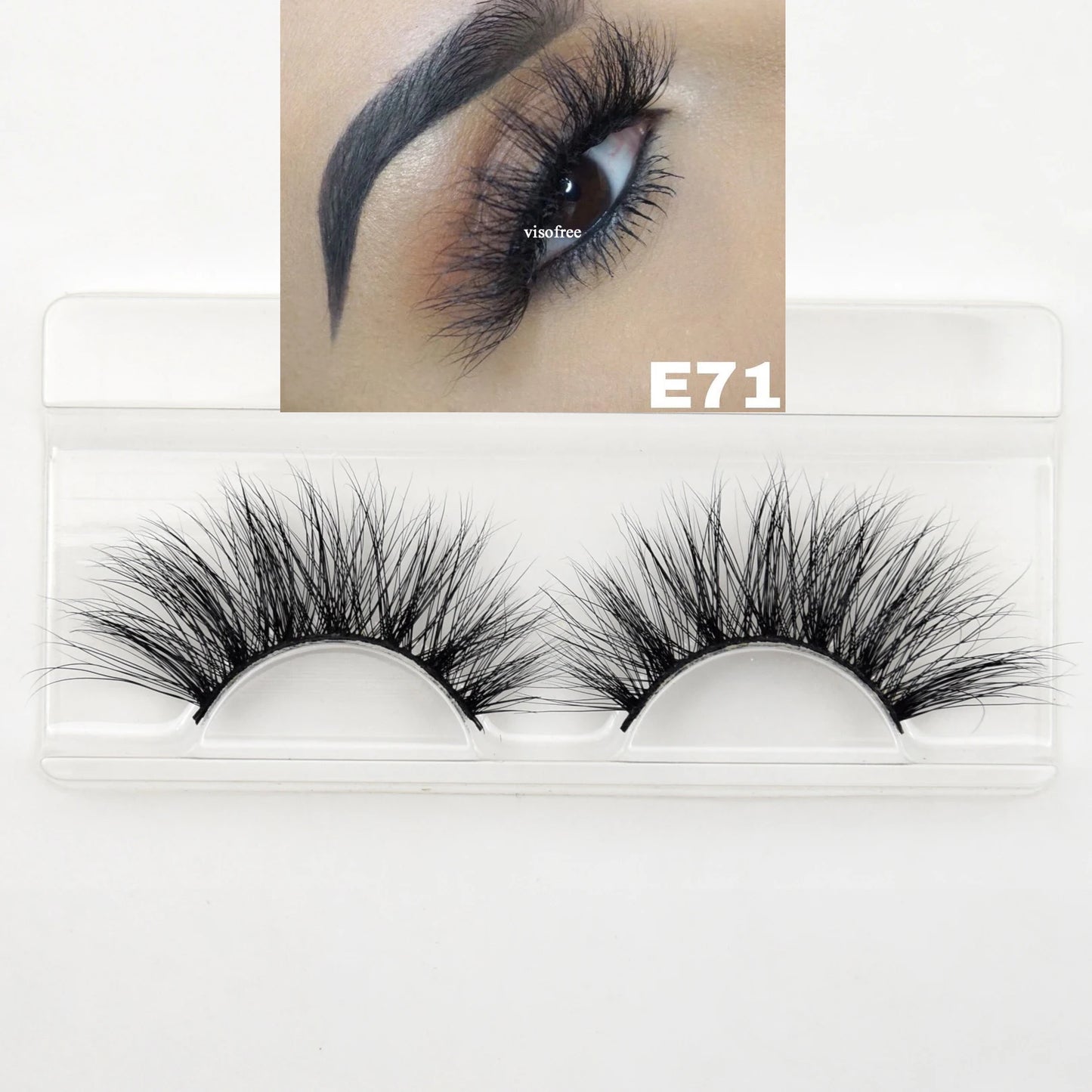 10 Pairs/Lot Visofree Half Lashes Wispy Natural Mink Half False Eyelashes Vegan Fake Eyelash Fluttery Half Lash Extension Makeup