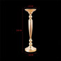 T04184 Luxury Wedding Decoration Metal Frame Trumpet Candle Tall Vase Center Piece Flower Tables Centerpieces Stand for Wedding