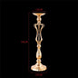 T04184 Luxury Wedding Decoration Metal Frame Trumpet Candle Tall Vase Center Piece Flower Tables Centerpieces Stand for Wedding