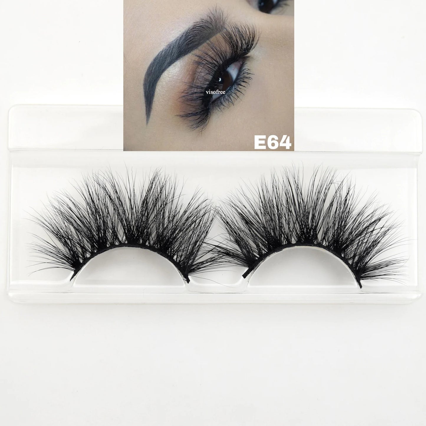 10 Pairs/Lot Visofree Half Lashes Wispy Natural Mink Half False Eyelashes Vegan Fake Eyelash Fluttery Half Lash Extension Makeup