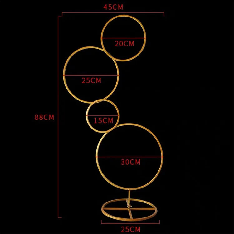 T04184 Luxury Wedding Decoration Metal Frame Trumpet Candle Tall Vase Center Piece Flower Tables Centerpieces Stand for Wedding