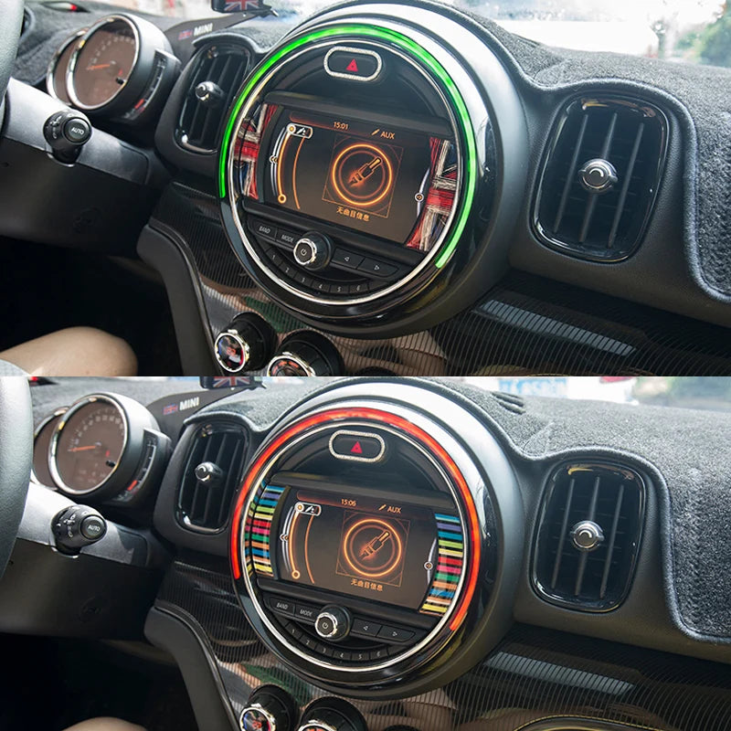Car LCD 6.5 inches Decoration Sticker Interior Styling Accessories For MINI One Cooper Clubman F54 F55 F56 F57 F60 Countryman