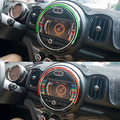 Car LCD 6.5 inches Decoration Sticker Interior Styling Accessories For MINI One Cooper Clubman F54 F55 F56 F57 F60 Countryman
