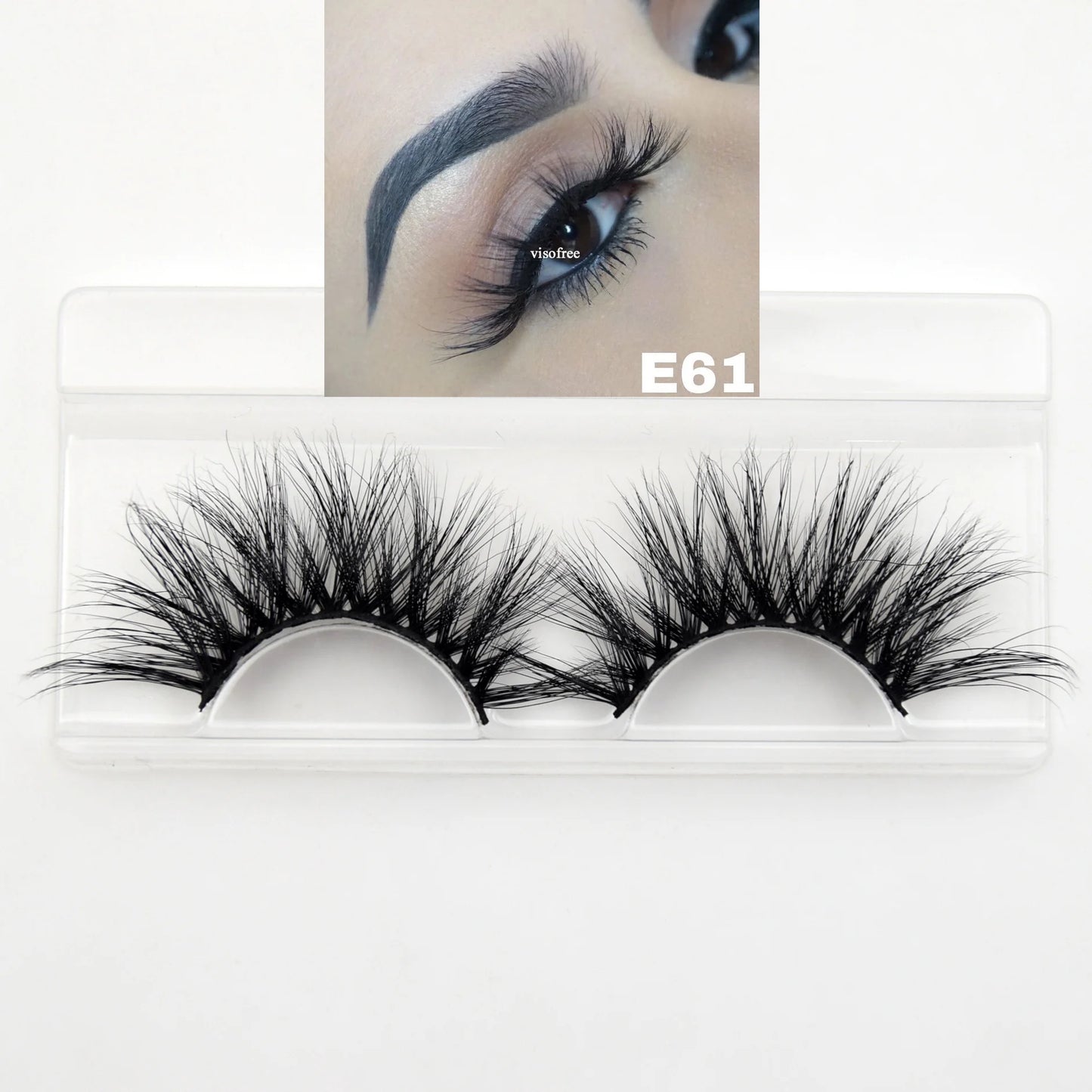 10 Pairs/Lot Visofree Half Lashes Wispy Natural Mink Half False Eyelashes Vegan Fake Eyelash Fluttery Half Lash Extension Makeup
