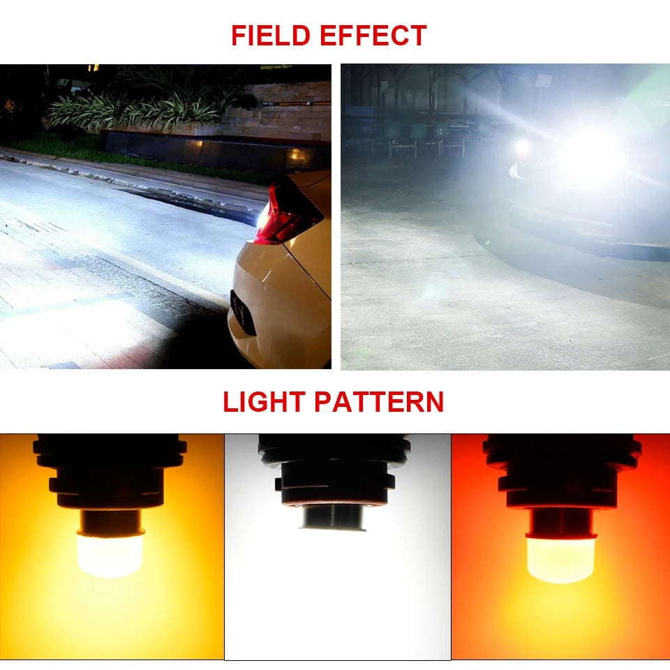 1/4Pcs P21/5W Led 1157 High Bright Car Light BAY15D 1156 P21W Ba15S Bulb SMD Auto Reverse Turn Signal Drop Shipping Supported