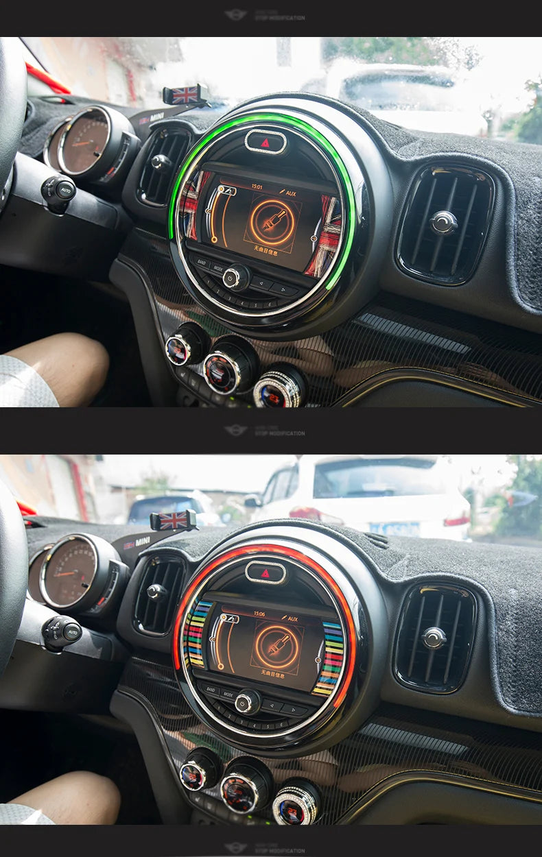 Car LCD 6.5 inches Decoration Sticker Interior Styling Accessories For MINI One Cooper Clubman F54 F55 F56 F57 F60 Countryman