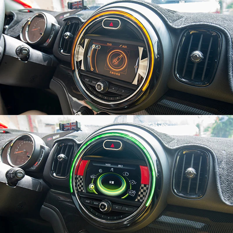 Car LCD 6.5 inches Decoration Sticker Interior Styling Accessories For MINI One Cooper Clubman F54 F55 F56 F57 F60 Countryman