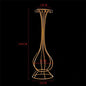 T04184 Luxury Wedding Decoration Metal Frame Trumpet Candle Tall Vase Center Piece Flower Tables Centerpieces Stand for Wedding