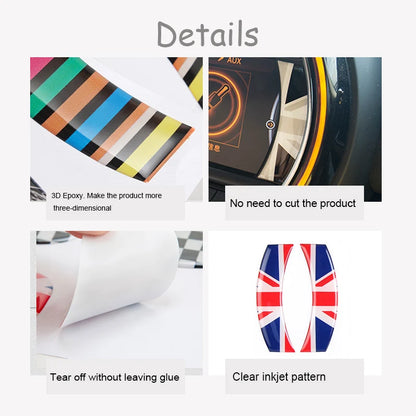 Car LCD 6.5 inches Decoration Sticker Interior Styling Accessories For MINI One Cooper Clubman F54 F55 F56 F57 F60 Countryman