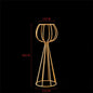 T04184 Luxury Wedding Decoration Metal Frame Trumpet Candle Tall Vase Center Piece Flower Tables Centerpieces Stand for Wedding