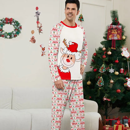 Christmas Family Matching Outfits Pajamas Clothing Sets 2024 Cartoon Print Mother Kid Baby Xmas Family Look Sleepwear Pyjamas