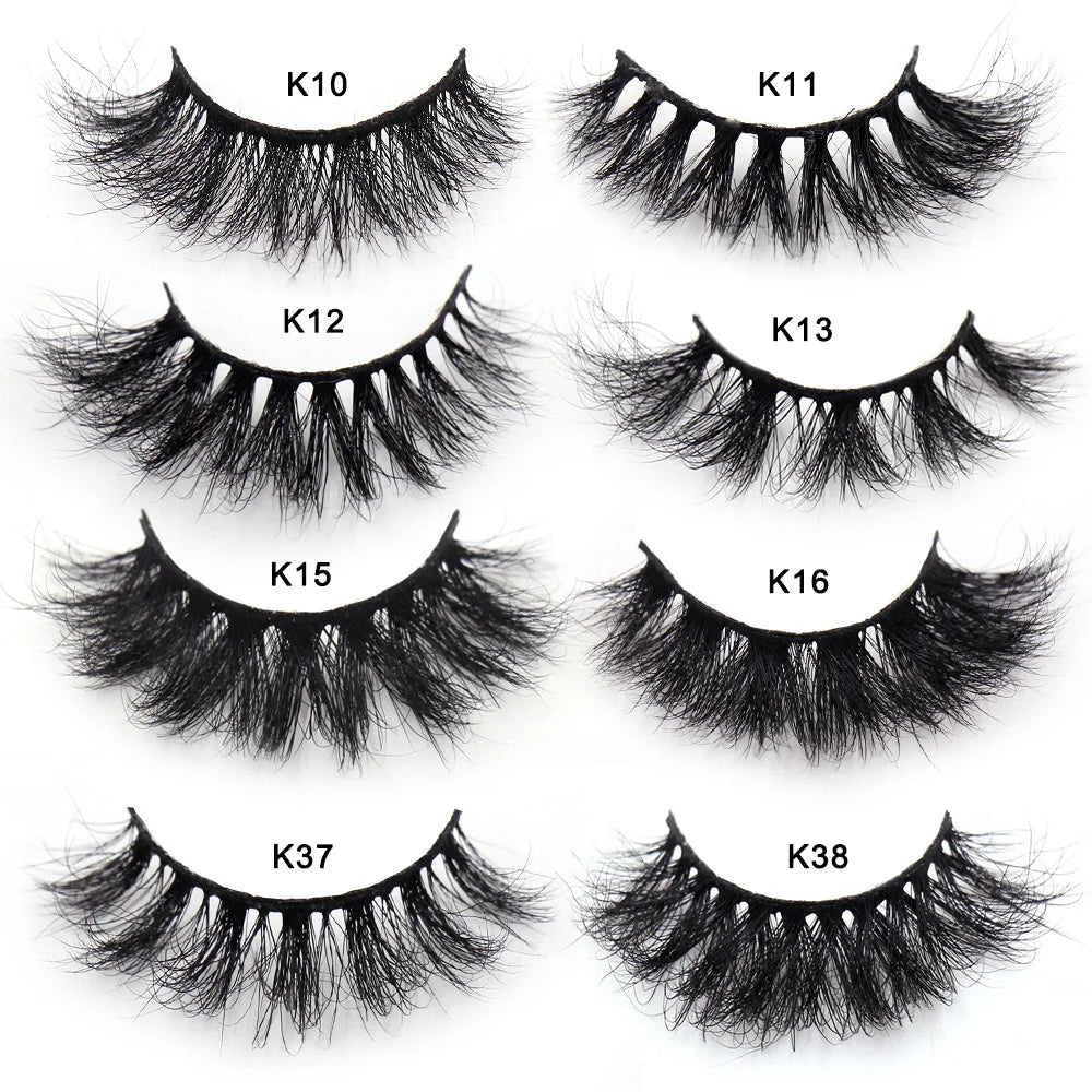 LEHUAMAO Eyelashes 3D Mink Lashes Criss-cross Strands Cruelty Free High Volume Mink Lashes Soft Dramatic Eye lashes Makeup D101