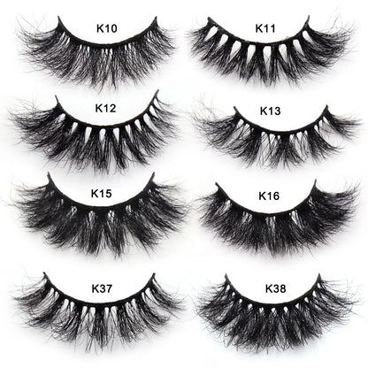 LEHUAMAO Eyelashes 3D Mink Lashes Criss-cross Strands Cruelty Free High Volume Mink Lashes Soft Dramatic Eye lashes Makeup D101
