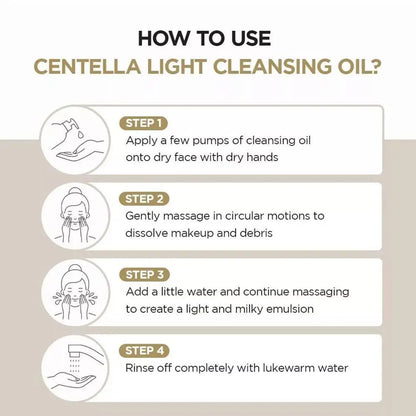 SKIN1004 Centella Cleansing Oil Pore Cleaner Purified Skin Refreshing Sensitive Skin Care Deep Cleaning Face Makeup Remover Oil
