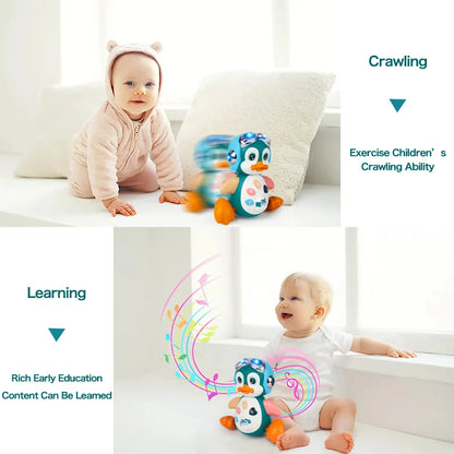 Kid Electronic Pet Toys Dancing Duck&Octopus Musical Penguin Baby Crawling Toys Toddler interactive Toys Tummy Time Gifts