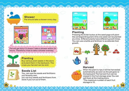 Electronic Virtual Pet With Color Screen Game Pocket Interactive Virtual Pet Dating Game Machine Kids Game Toys Girls