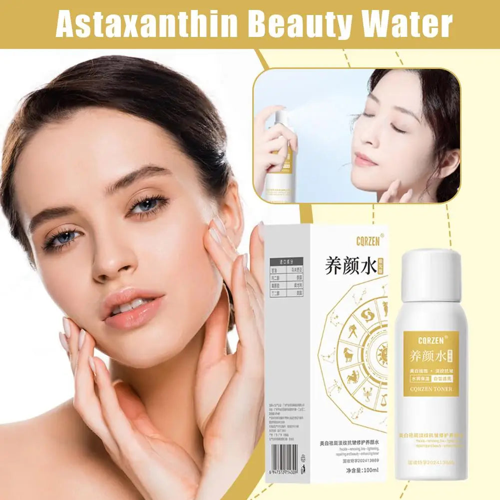 Toner Spray Astaxanthin Nourishing Water Deeply Nourishes Skin Gentle Refreshing Mist Moisturizing Spray Multi-effect Skin Care