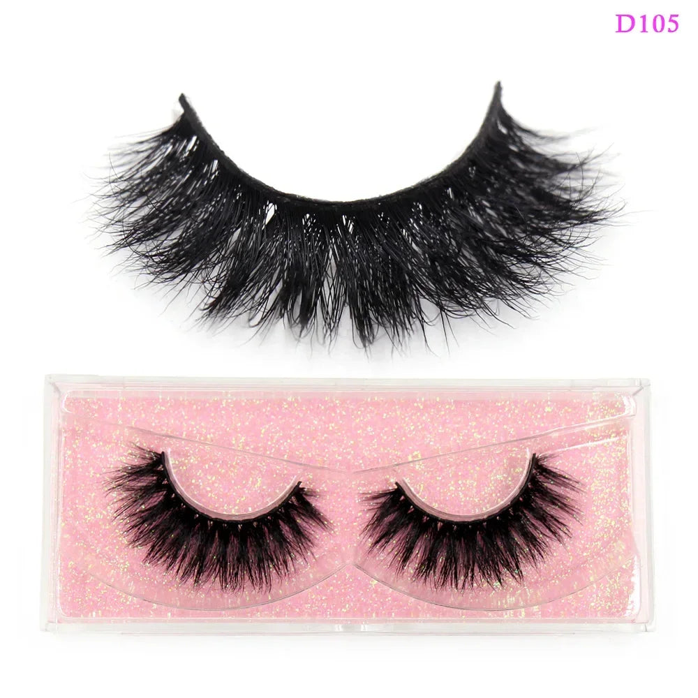 LEHUAMAO Eyelashes 3D Mink Lashes Criss-cross Strands Cruelty Free High Volume Mink Lashes Soft Dramatic Eye lashes Makeup D101