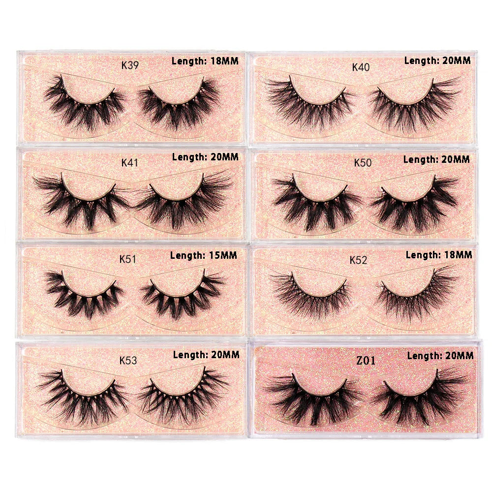 LEHUAMAO Eyelashes 3D Mink Lashes Criss-cross Strands Cruelty Free High Volume Mink Lashes Soft Dramatic Eye lashes Makeup D101