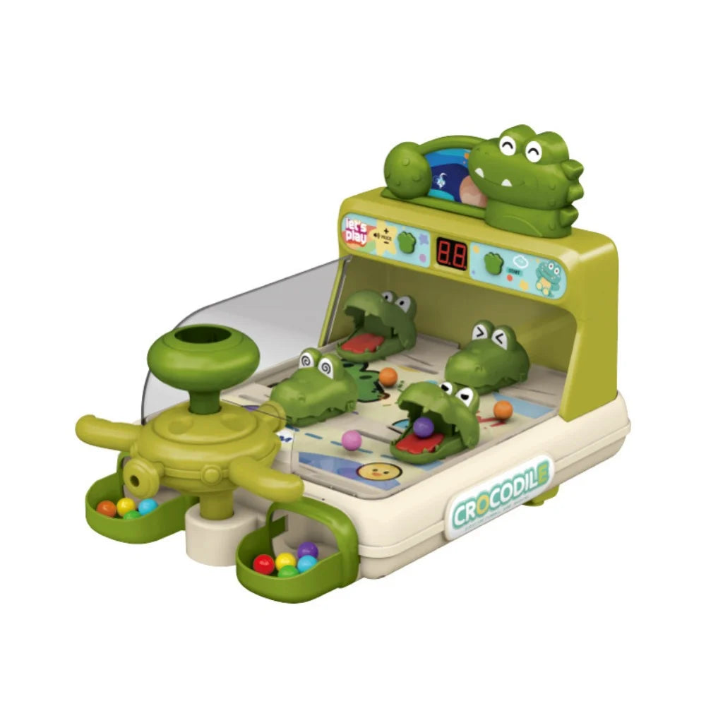 Electric Crocodile Table Games Pinball Shooting Machine Children's Education Puzzle Toys for Boys Girls Children's Day Gifts