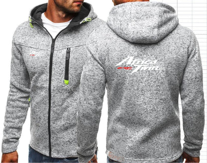 Africa Twin Crf 1000 L Crf1000 Men's Hoodies Motorcycle Motorbik Hondaes Zipper Tide Jacquard Hoodie Fleece Jacket F1 Sweatshirt