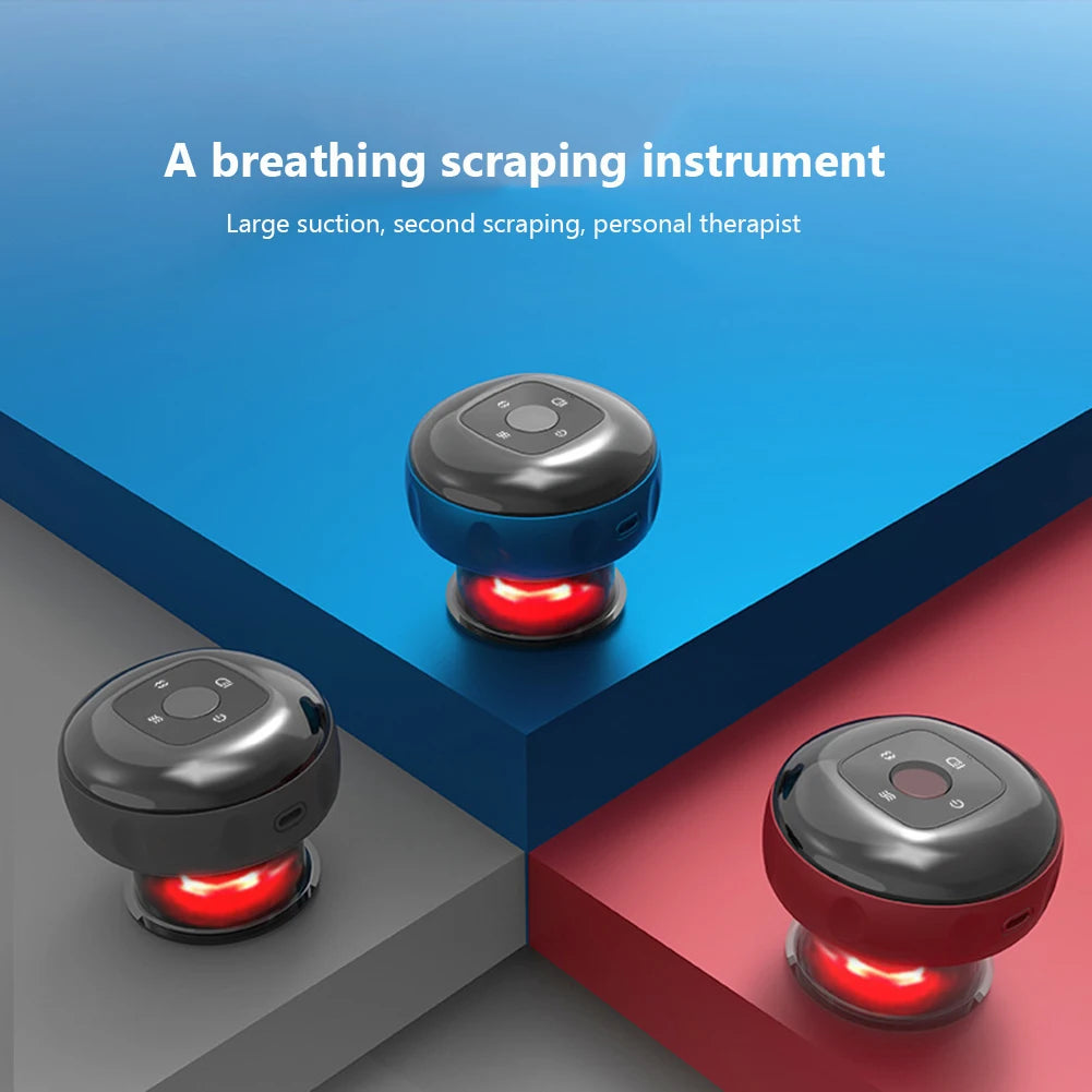 Rechargeable Electric Vacuum Cupping Set Wireless 6/12 Level Skin Scraping Massage Guasha Tool for Household Use