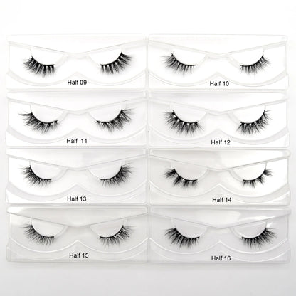 10 Pairs/Lot Visofree Half Lashes Wispy Natural Mink Half False Eyelashes Vegan Fake Eyelash Fluttery Half Lash Extension Makeup