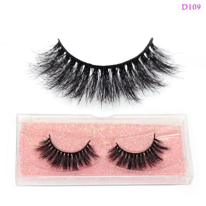 LEHUAMAO Eyelashes 3D Mink Lashes Criss-cross Strands Cruelty Free High Volume Mink Lashes Soft Dramatic Eye lashes Makeup D101
