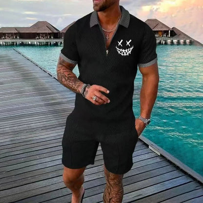 Men's Casual set, Hawaiian-style Fashionable shirt, Outdoor Beach vest, 2025 Summer Fashionable Casual Quality Set Essentials