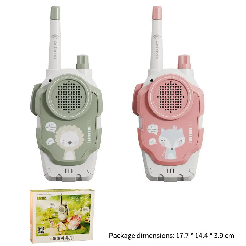 Children's Mini Walkie-Talkie Toys (2-Pack)  Wireless Communication for Parent Child Interaction Grip Ability Development