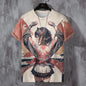 Japanese Anime Beauty 3D Print Sports Quick-dry Breathable Men T-shirt Elements Cute Outdoor Street Short-sleeve Clothing Summer