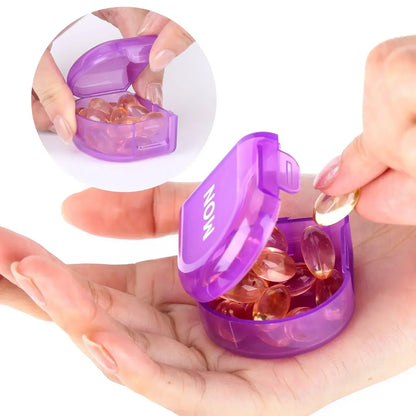 1pc Container Pill Organizer Weekly Capsule Pill Box 7 Days Weekly Separable Pillbox Tablet Holder Medicine Storage Case Drug