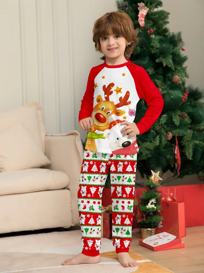 Christmas Family Matching Outfits Pajamas Clothing Sets 2024 Cartoon Print Mother Kid Baby Xmas Family Look Sleepwear Pyjamas