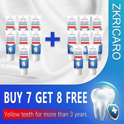 2025 New Formula 7-Day Whitening Essence Gel – Effectively removes coffee, tea, and tobacco stains, protects tooth enamel and p