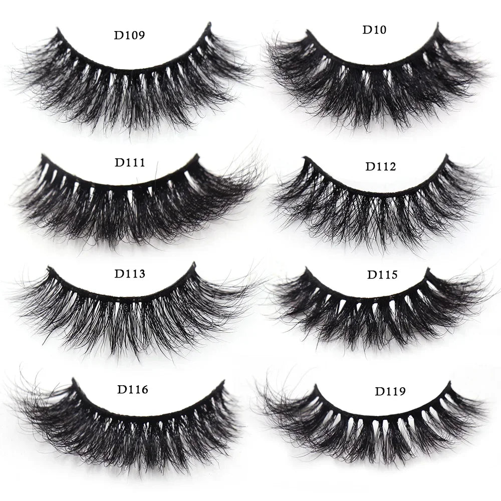 LEHUAMAO Eyelashes 3D Mink Lashes Criss-cross Strands Cruelty Free High Volume Mink Lashes Soft Dramatic Eye lashes Makeup D101
