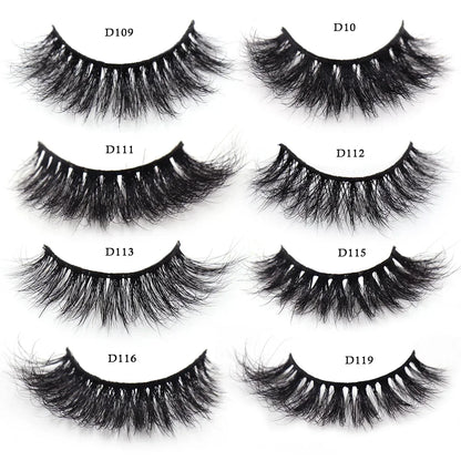 LEHUAMAO Eyelashes 3D Mink Lashes Criss-cross Strands Cruelty Free High Volume Mink Lashes Soft Dramatic Eye lashes Makeup D101