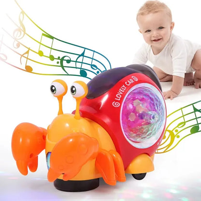Luminous Snail Toy,Baby Electric Snail Toy, 2025 New Crawling Snail Toys,Musical Crawling Toys,Moving Interactive Sensory Toy