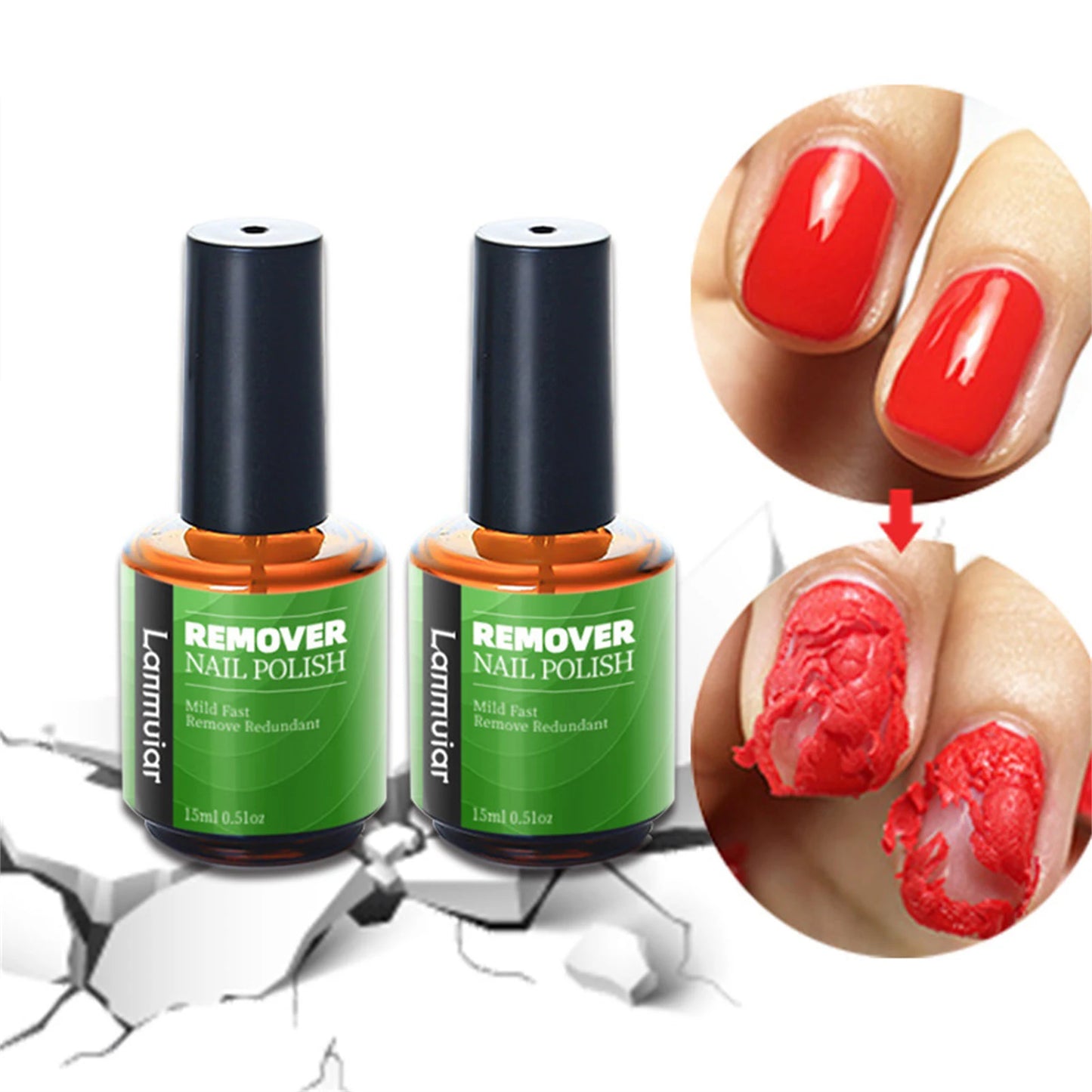 15ml Burst Gel Remover Soak Off UV Gel Nail Polish Acrylic Non-acetone Clean Degreaser Cleaner Nail Art Lacquer Remove