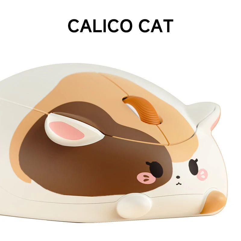 Cute Cat 2.4G Wireless Bluetooth Tri-mode Mouse Creative kitten Mause Ergonomic USB 1200 DPI Mice For PC Laptop Kid Friend Gifts