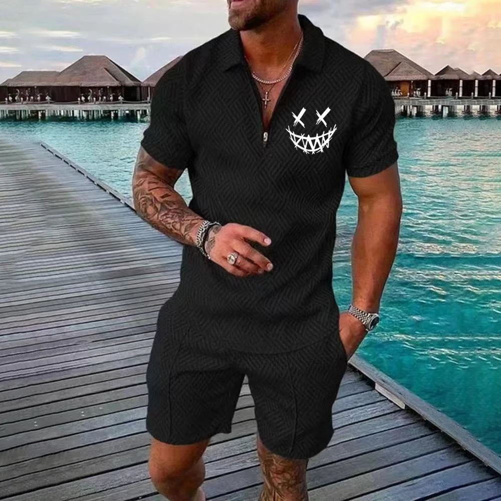 Men's Casual set, Hawaiian-style Fashionable shirt, Outdoor Beach vest, 2025 Summer Fashionable Casual Quality Set Essentials