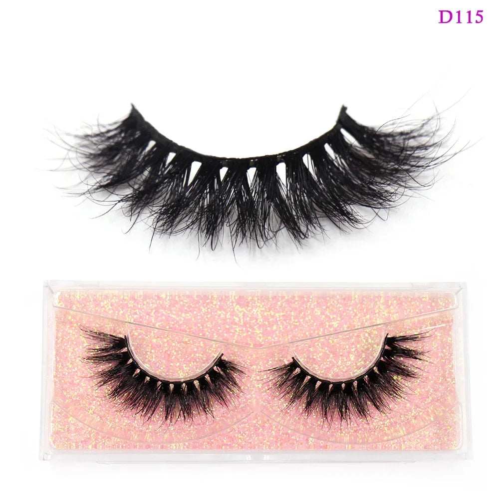 LEHUAMAO Eyelashes 3D Mink Lashes Criss-cross Strands Cruelty Free High Volume Mink Lashes Soft Dramatic Eye lashes Makeup D101