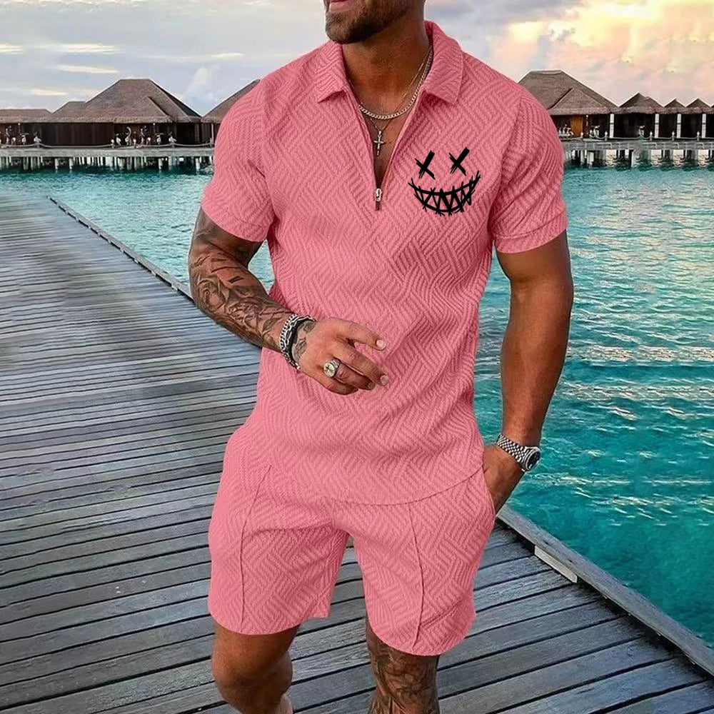 Men's Casual set, Hawaiian-style Fashionable shirt, Outdoor Beach vest, 2025 Summer Fashionable Casual Quality Set Essentials