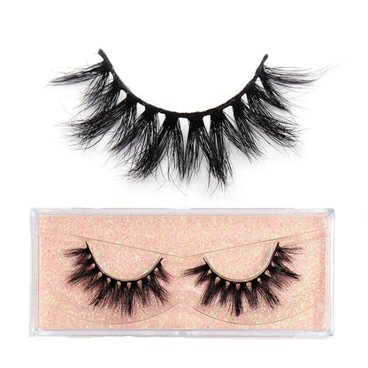 LEHUAMAO Eyelashes 3D Mink Lashes Criss-cross Strands Cruelty Free High Volume Mink Lashes Soft Dramatic Eye lashes Makeup D101