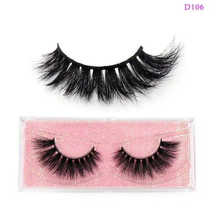 LEHUAMAO Eyelashes 3D Mink Lashes Criss-cross Strands Cruelty Free High Volume Mink Lashes Soft Dramatic Eye lashes Makeup D101