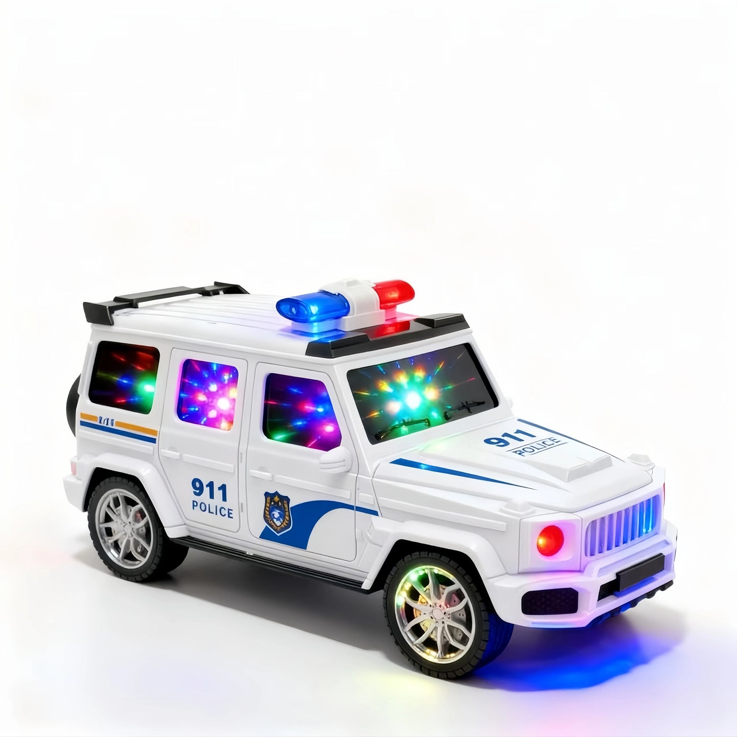 Children's electric toy car - Toy police car model, suitable for children over 3 years old/Birthday, Halloween, Christmas gifts